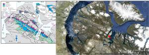 Baffin Island Borden Basin Google Earth and Geol map