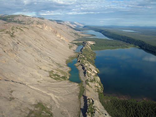Front of Mackenzie Mountains SW of Norman Wells